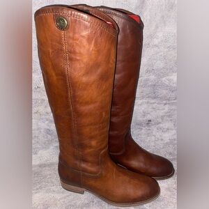 NWOB NEW Frye Melisa Button 2 Pull On Equestrian Riding Boots Oil Wax Leather 6